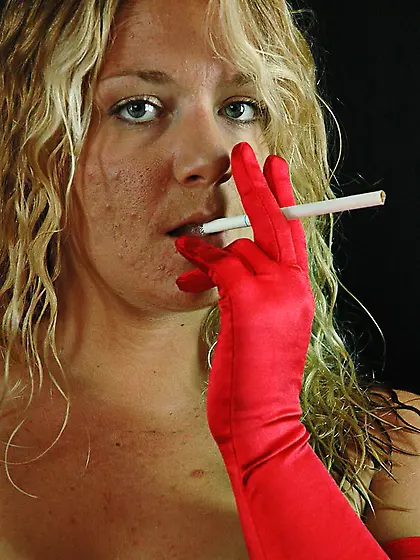 Hot blonde stop smoking
