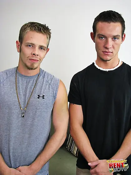 Blonde dude gray shirt