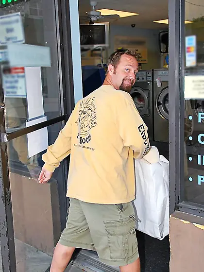 Plump busty blonde Raychelle gets pussy and ass fucked with a st