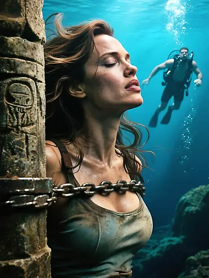 Lara Croft drowned