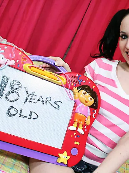 Alluring young bitch shows off her sexy body and gets slammed so