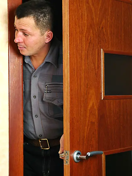 Young cutie changing stockings