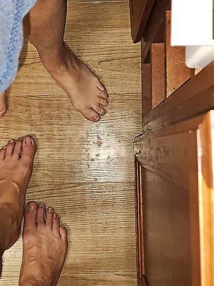 Showing off our feet