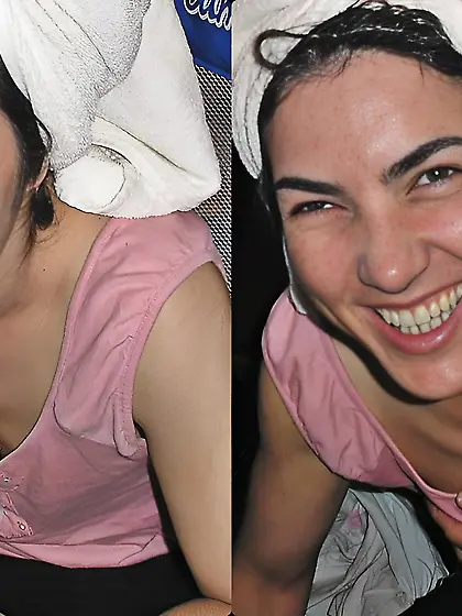 Dressed and undressed amateur milf