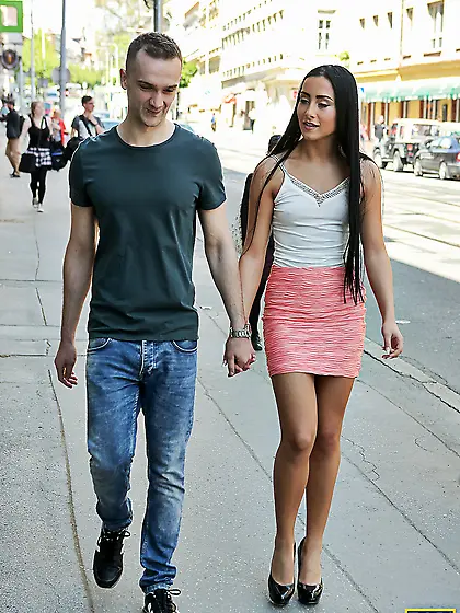 Innocent beautiful brunette fuck