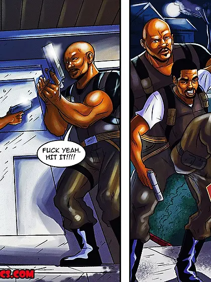 Black cops fucking variously brunette busty...