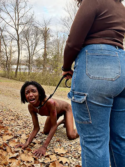 Pawg and her nigger slave