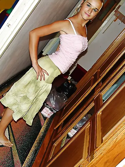 Damn magnificent dame in miniskirt