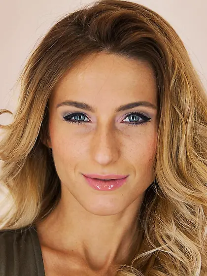 Perv,  sex-addicted solo girl is showing off her wet vagina