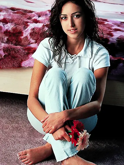 Delicious dark hair flower