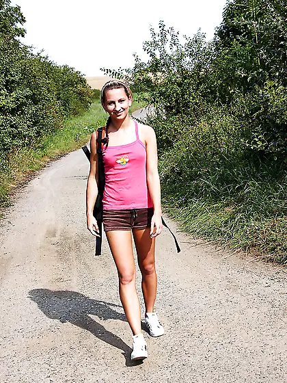 Russian blonde teen small tits