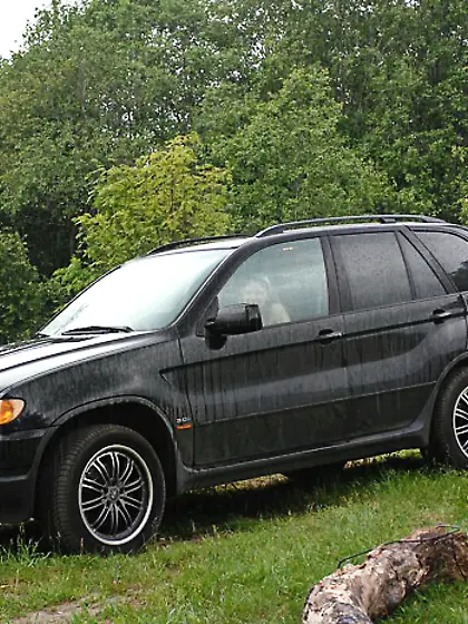 Posh hoochie takes a stop in the woods to...