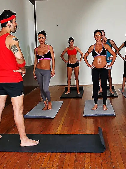 Diana Prince spreads her sexy legs for the camera and jumps on b