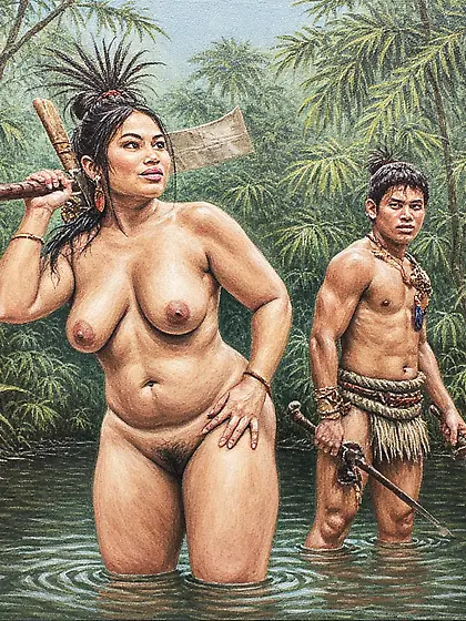 Female Asian Jungle Warrior