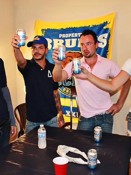 Handsome young hunk undressed