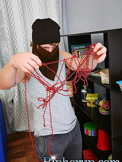 Horny burglar rip girls