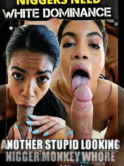 Niggers worship White cock