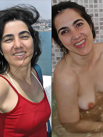 Dressed and undressed amateur milf