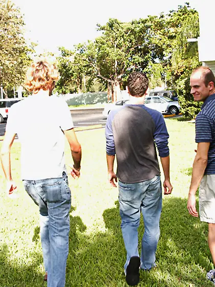 Straight guys forms bridge