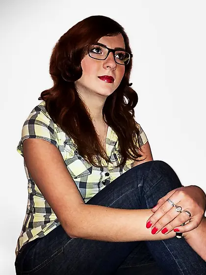 White girl brown hair