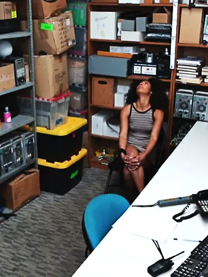 HD footage of office sex between thief and...
