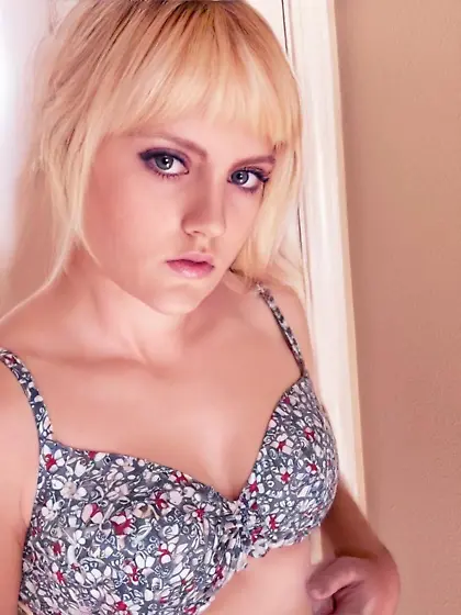 Cute Blonde Sissy Femboy Pretty Bra