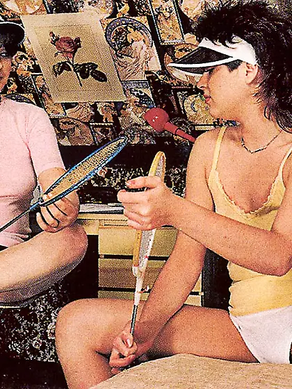 Hairy seventies tennis girls