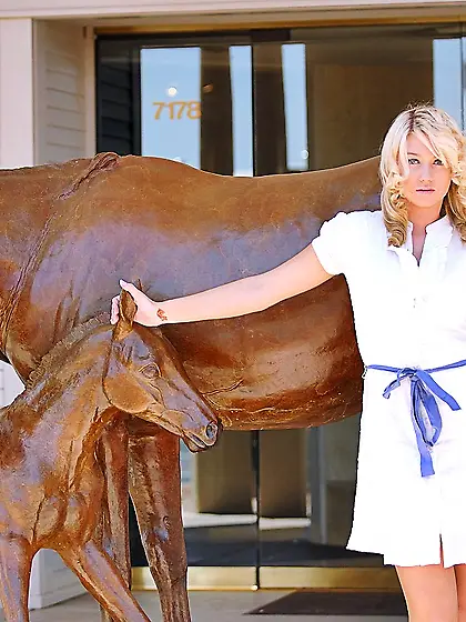 Curly curie Alison Angel boasts about her soft yummy boobs and n