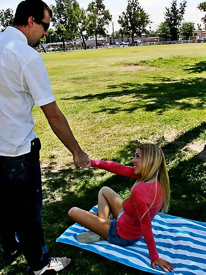 Incredibly sexy long haired mom Lexi Lamour with big boobs and l