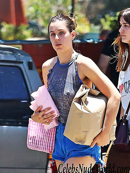 Scout Willis Pokies In See Thru ish Blouse While Out Shopping