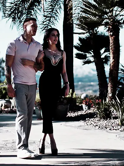 Dark-haired slut Anna De Ville gets roughly fucked in the living