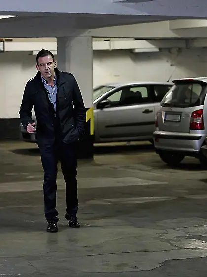 Busty brunette masturbating in her car,  fucking a guy in a parki