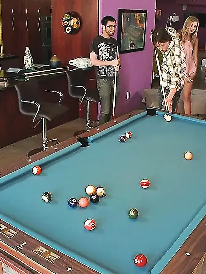Naked pool party