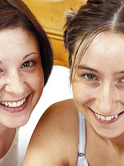 Tiny tits legs lesbian