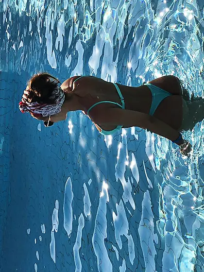 Petite brown eyes girl