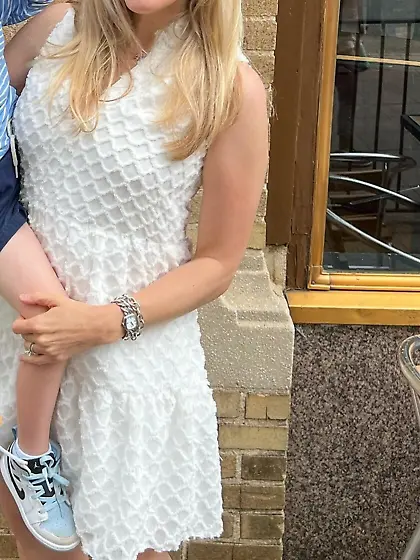 Andrea does a quick flash for ggw