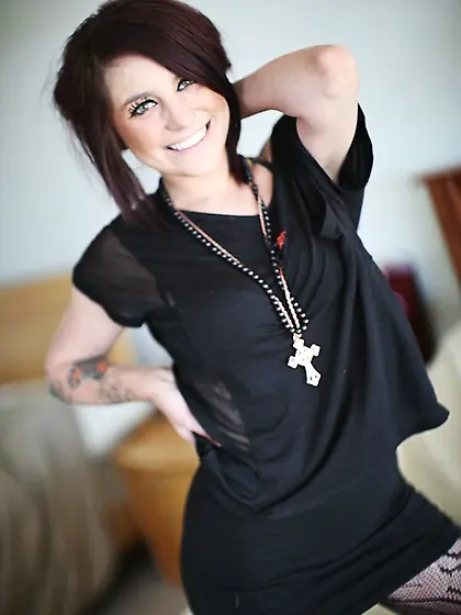 Brunette stockings plays huge