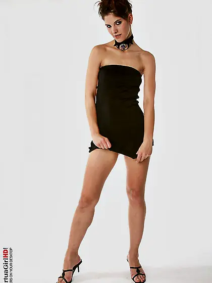 Seducing brunette chick Demi Nubiles sexily playing with her ero