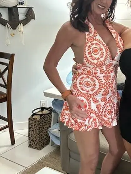 Rhonda roots for her team with her tits out