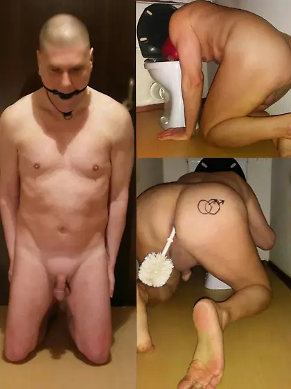 gay toilet slave pig owned by scat master no limit