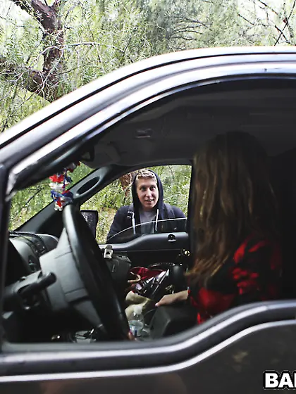 Kora Peters takes all of her clothes before the camera and swall