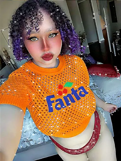 Big Tiddy Orange Fanta Girl Aamira Ardalan