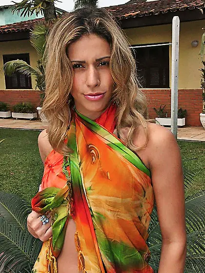 Black bikini Latina hottie spreading her lips and getting fucked