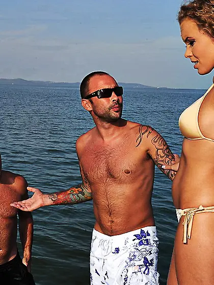 Sexy blonde babe Cloette got analfucked on...