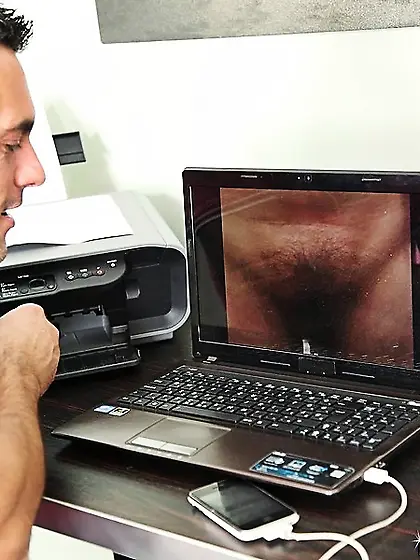 Ball-sucking milf black stockings