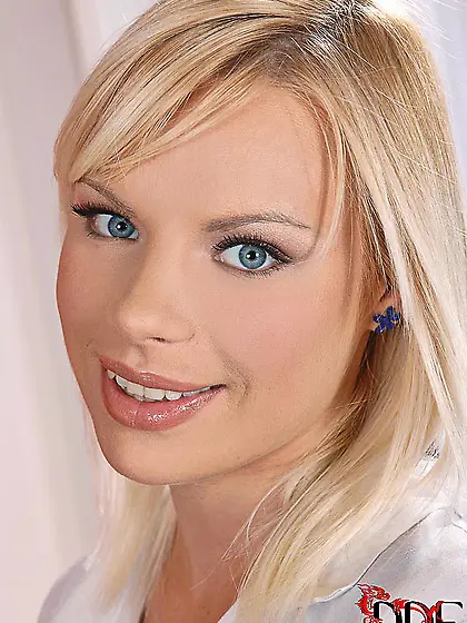 Busty blonde cutie Lily strips and smears cream all over her lar