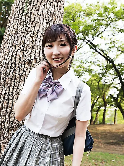 Japanese cute schoolgirl