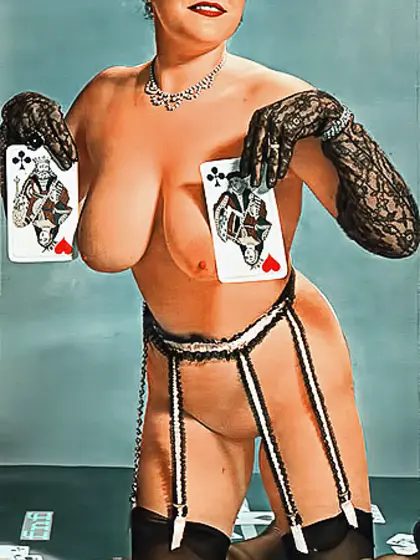 Elegant blonde seductive smile