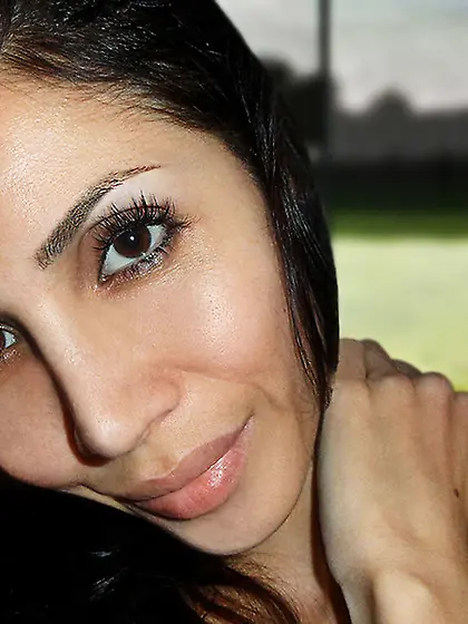 White milf with black hair and nice tits