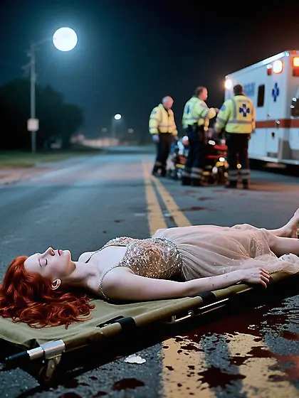 Madison's body laid on stretcher